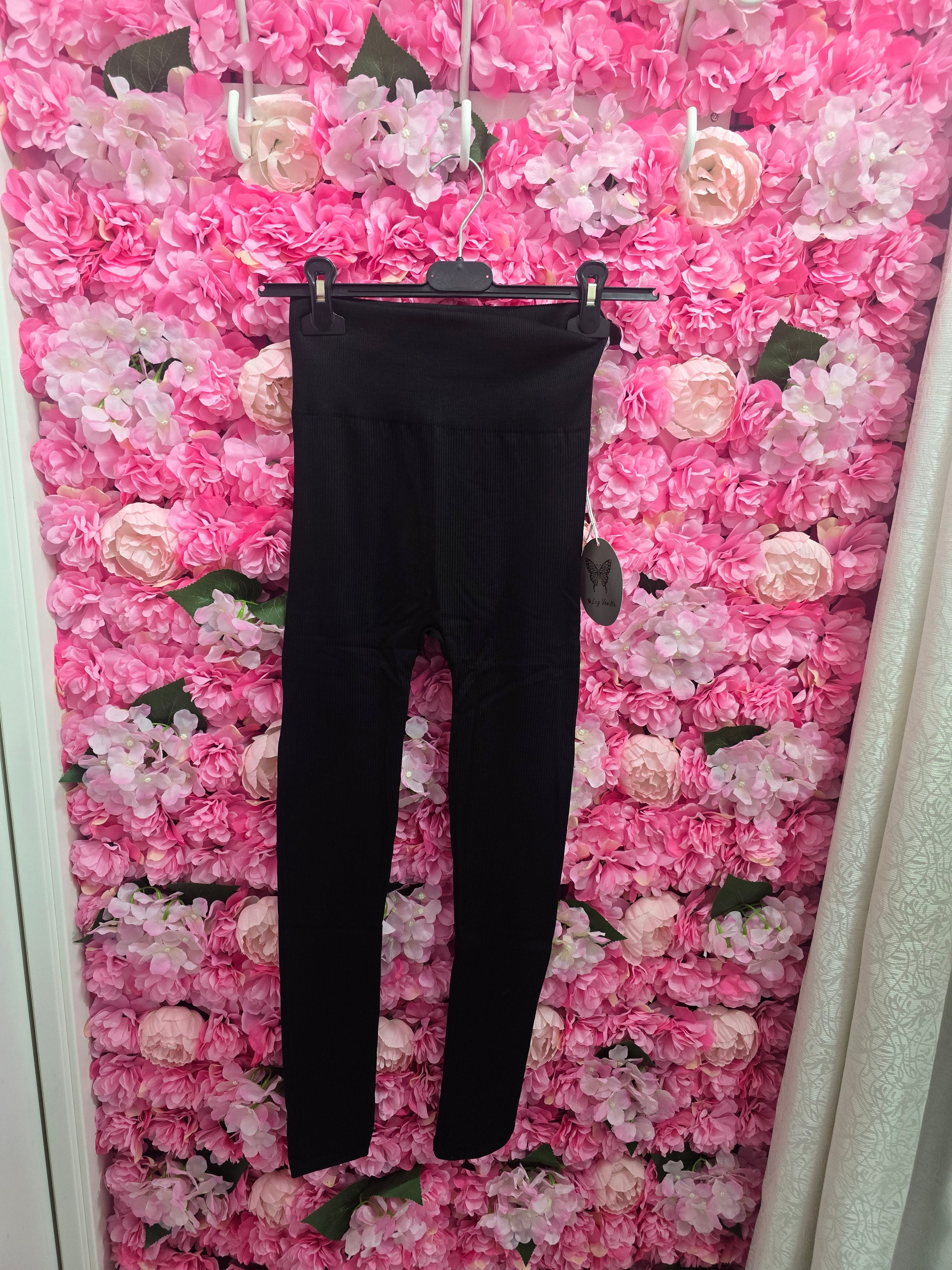 Leggins a costina push/up
