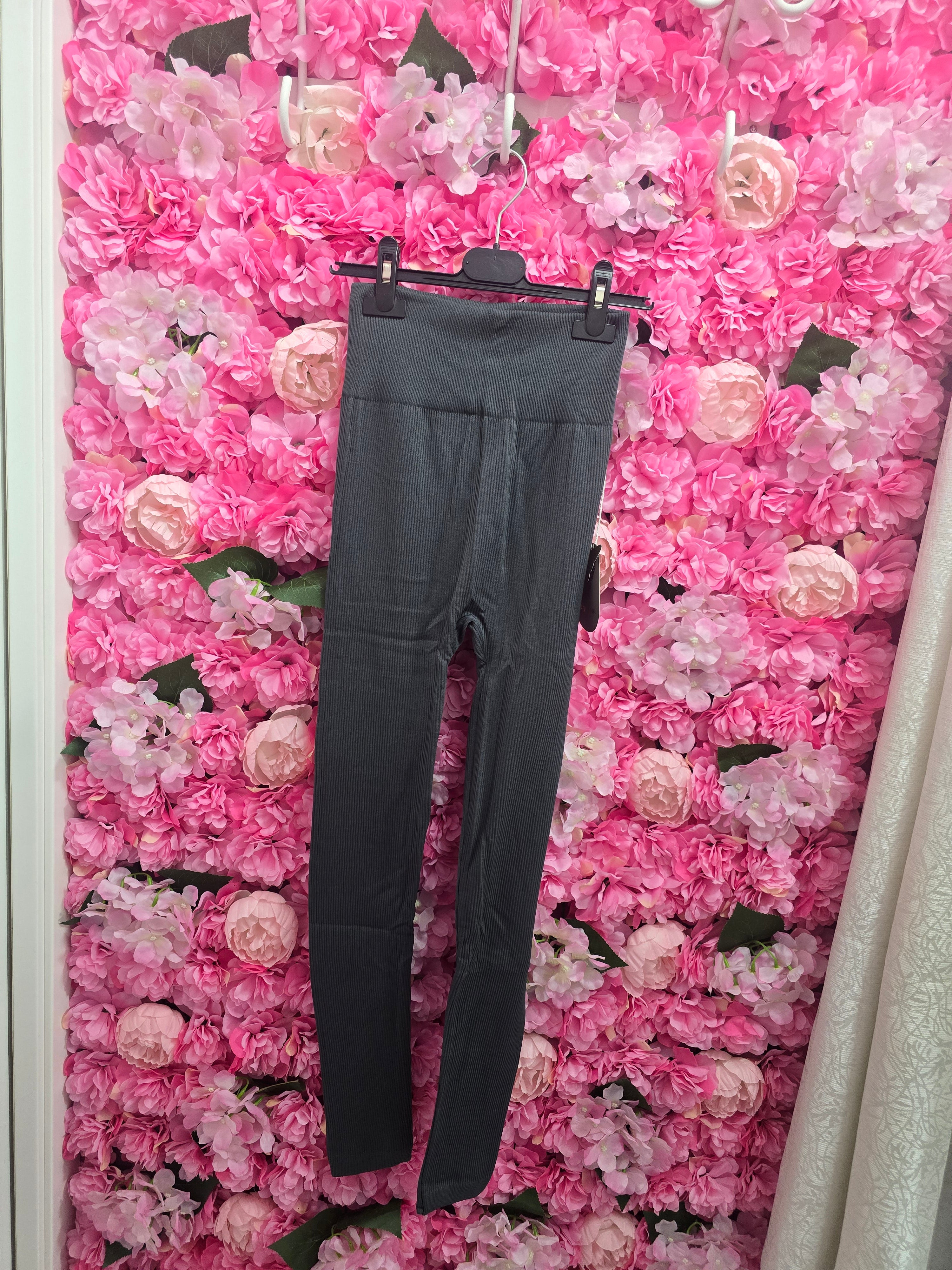 Leggins a costina push/up