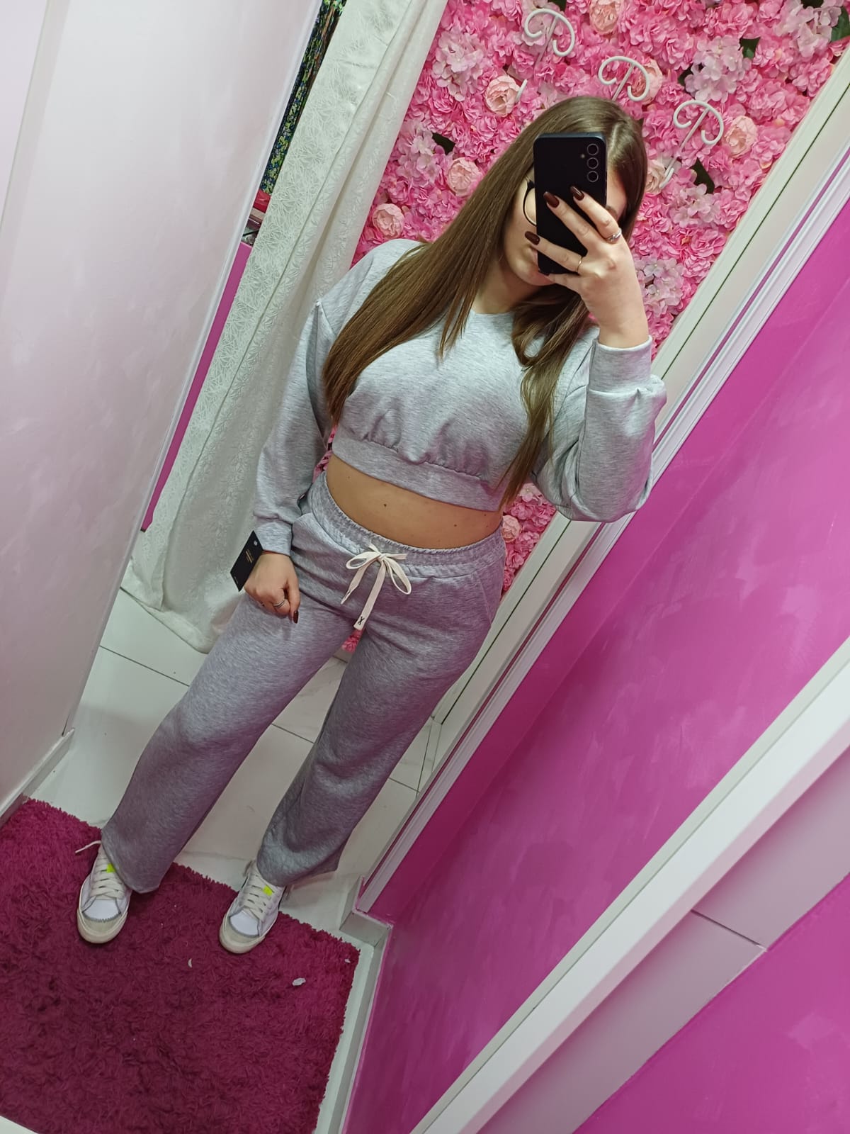 Coordinato in tuta crop