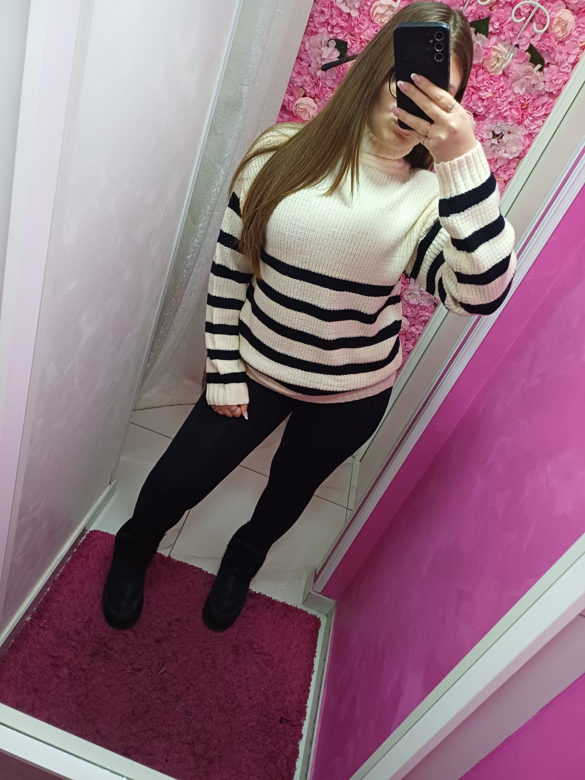 Leggins a costina push/up