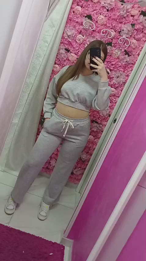 Coordinato in tuta crop