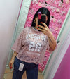 Maglia crop merlettata