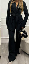 Tailleur con cintura