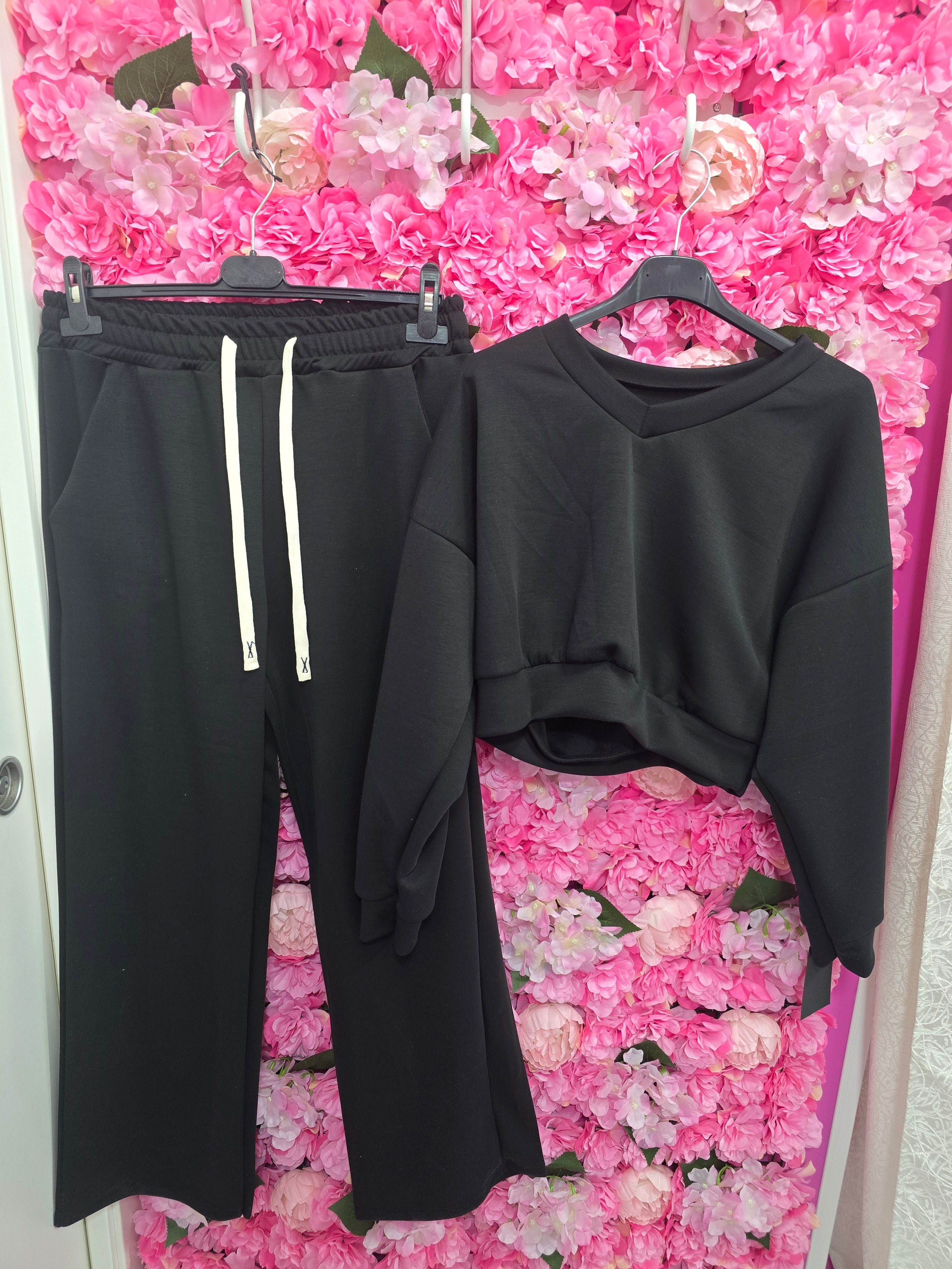 Coordinato in tuta crop