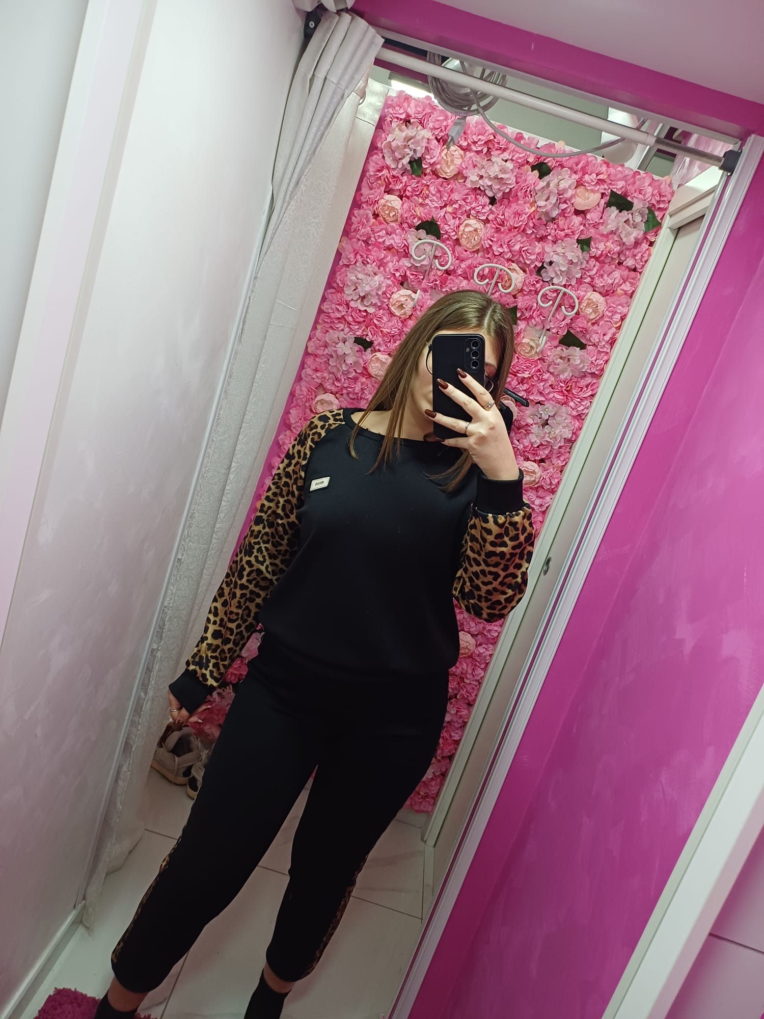 Coordinato in tuta leopardato